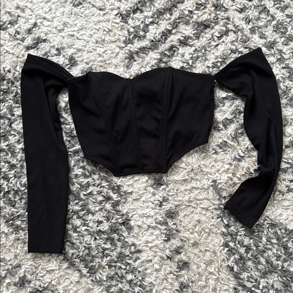 Black Off-Shoulder Top